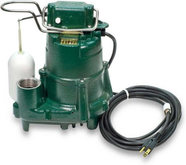 Waste-Mate 267-0001 Sewage Pump, 1/2 HP Automatic – Heavy-Duty Submersible Sewage, Effluent or Dewatering Pump