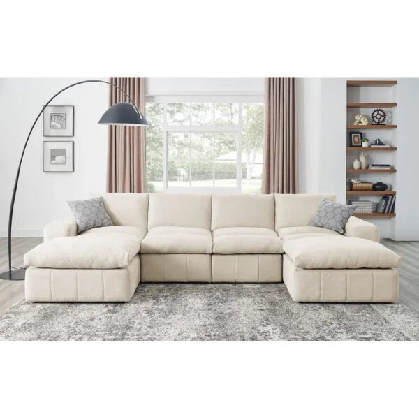 92f0a3f001604285a82554b70f5da1d5 134′′ Wide Reversible Modular Sectional with Ottoman