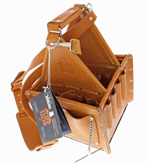IDEAL Tan Leather 10.75-in Electrician s Tote