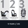 Revolve360 Extend Convertible Car Seat with 360 Degree Rotation, Extended Rear-Facing, Forward-Facing, Booster Mode, and Secure Latch Install, Revere Gray