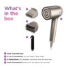 Shark HyperAir Hair Blow Dryer with IQ 2-in-1 Concentrator Styling Brush Attachments Stone