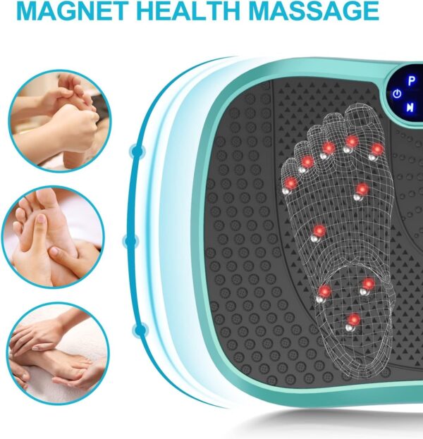 938d0e09af4a4ca39a84ddc11e4419f8 Vibration Plate Fitness Platform Exercise Machine Vibrating Lymphatic Drainage Shaking Full Body Shaker Workout Vibrate Stand Shake Board Sport Gym for Weight Loss Fat Burner for Women Men