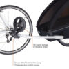 2-Seat Bicycle Trailer and Stroller – Black