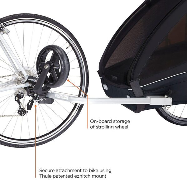 938f561da7234153af97c759d01c5644 2-Seat Bicycle Trailer and Stroller – Black