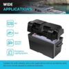 Renogy 12V 100Ah Deep Cycle AGM Battery w/Battery Box for RV, Solar Marine and Off-grid Applications