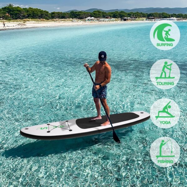93d46d3a38f14bb19f06ba342f5b0b6b FunWater Inflatable Ultra-Light Stand Up Paddle Board for All Skill Levels with Premium SUP Paddleboard Accessories,Non-Slip Comfort Deck for Youth & Adults