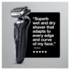 Braun Series 7 7085cc Flex Rechargeable Wet Dry Men s Electric Shaver with Clean Charge Station, Stubble Beard Trimmer