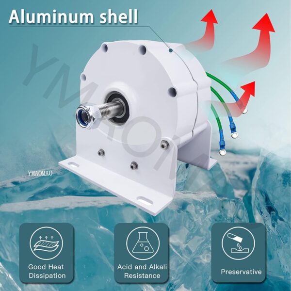 95077d328baf40579505c9819a988d96 12000W Low RPM Permanent Magnet Generator 12V 24V 48V 120V 220V, Free Energy Gearless Permanent Magnet Generator Motor DIY for Wind Turbine Water Turbine,12V