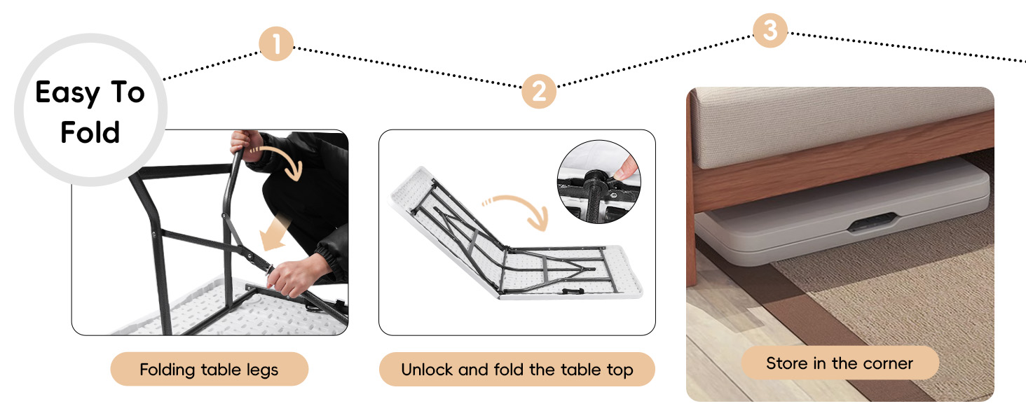 6ft folding table foldable table plastic folding table outdoor folding table picnic table