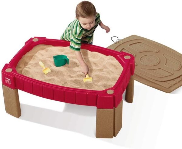 95525353a436457d83b8741c9d2a616b Step2 Naturally Playful Sand Table, Kids Sand Activity Sensory Table, 5 Piece Accessory Kit, Toddler Summer Outdoor Toys, 2+ Years Old