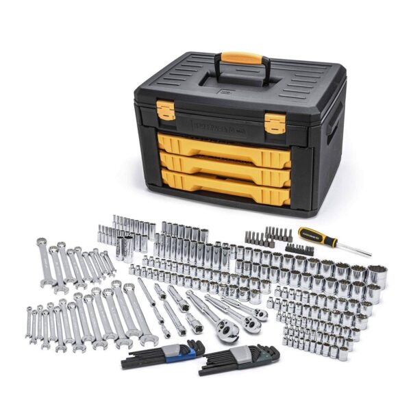 95790212098f433cbd32c83642a4b53c 239-Piece SAE/Metric Mechanics Tool Set 80942