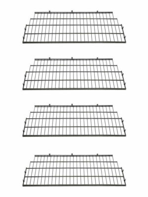 BMSA7S Vertical Storage Shed Metal Wire Shelf Rack Shelving (4 Pack)