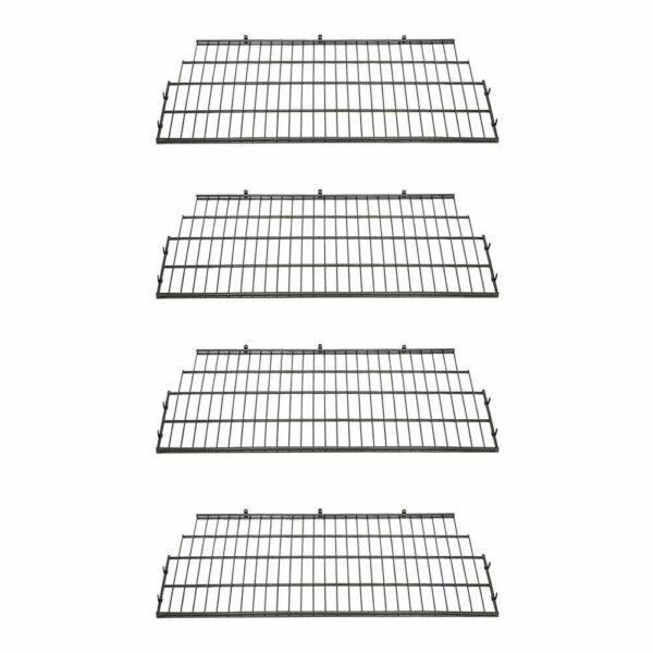 BMSA7S Vertical Storage Shed Metal Wire Shelf Rack Shelving (4 Pack)