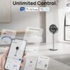 Dreo oscillating fan for bedroom,150°+120° Omni-Directional Quiet Floor Fans with Smart Control, 110ft Pedestal Fan with DC Motor, 9 Speeds, 6 Modes, 43” Inches, 12H Timer, Wi-Fi/Voice/Alexa