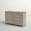 9 Drawer 66” W Dresser