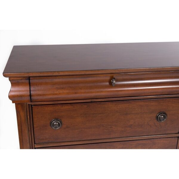 8 Drawer 64” W Double Dresser With Mirror