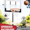 Kids Basketball Hoop Outdoor 3.2-7.2ft Adjustable, Portable Basketball Hoop & Goals for Kids/Teens/Youth in Pool/Backyard/Driveway/Indoor, 29 Inch Shatterproof Backboard and Enlarged Base