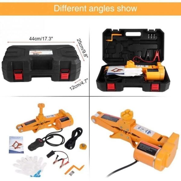 96424440b5da40f3a16a73bf30071a0b 3Ton 12V DC Automotive Car Electric Jack Lifting SUV Van Garage and Emergency Equipment