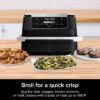 DZ401 Foodi 10 Quart 6-in-1 DualZone XL 2-Basket Air Fryer with 2 Independent Frying Baskets, Match Cook & Smart Finish to Roast, Broil, Dehydrate for Quick, Easy Family-Sized Meals, Grey