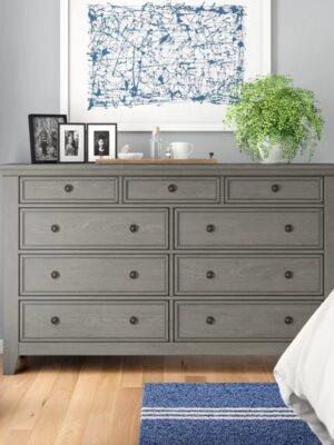9 Drawer 66” W Dresser
