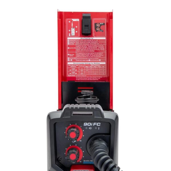 90i FC Flux Core Wire Feed Weld-PAK Welder, 120V Welding Machine, Portable w/Shoulder Strap, Protective Metal Case, Best for Small Jobs, K5255-1