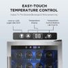 Mini Fridge 130 Can Beverage Refrigerator Cooler, 3.2 Cu.Ft Drink Fridge for Soda Wine Beer, Adjustable Temperature Control for Home Office, Black