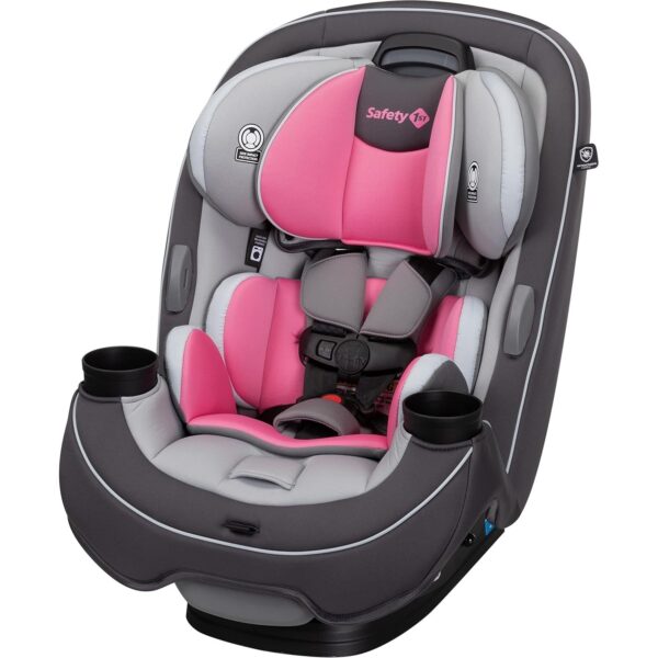 Grow and Go All-in-One Slim Convertible Car Seat, Rear Facing, 5-40 lbs, Forward Facing (30–65 lbs), High Back Booster Seat 40-100 pounds, Aqua Pop