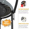 JUMPZYLLA Trampoline 8FT 10FT 12FT 14FT 15FT 16FT Trampoline with Enclosure – Recreational Trampolines with Ladder and AntiRust Coating, ASTM Approval Outdoor Trampoline for Kids