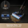 Wet Dry Vacuum Cleaner, 0 Tangle Cordless Vacuum Mop All-in-One for Hard Floors, 180° Lie-Flat Floor Cleaner Machine with 194°F Hot Self-Cleaning, 50Mins Runtime