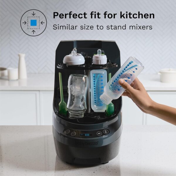 983026eb34a44a34ae3a666ebba9aa8e Baby Bottle Washer Pro – Baby Bottle Washer, Sterilizer + Dryer – All in One Machine Cleans Bottles, Pump Parts, & Sippy Cups – Replaces Hand Washing, Bottle Brushes and Drying Racks-Brezza