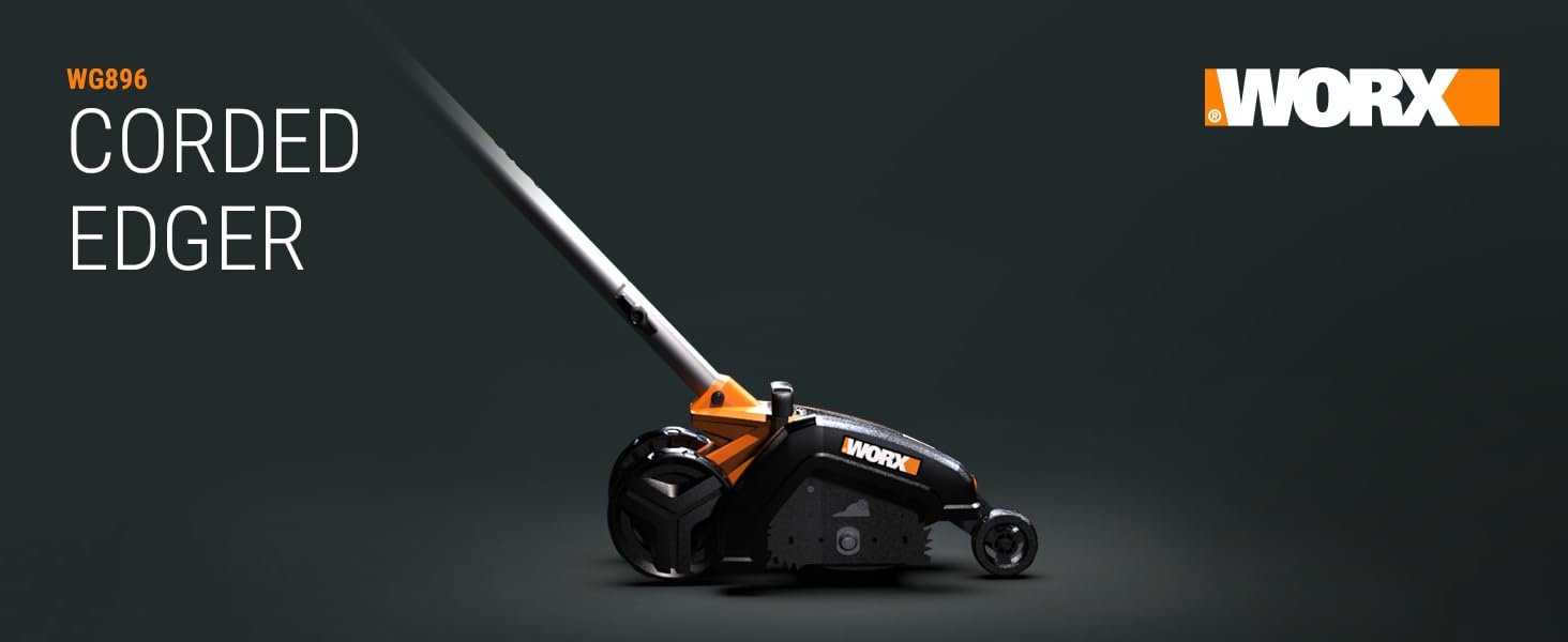 WORX WG896 12 Amp 2-in-1 Electric Lawn Edger. 7.5-Inch