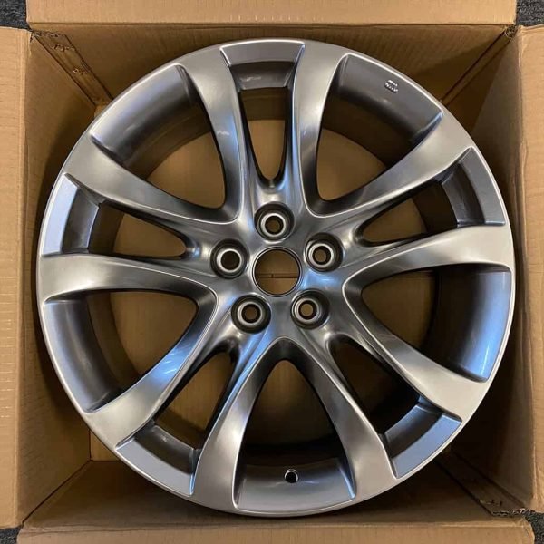 98b8dcde8f914c1a91ed5bd20e1e0b5d 19 19 7.5 Automotive Rim New Single Wheel for Mazda 6 2014 2017 Dark Hyper Silver OEM Quality Replacement