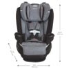 Revolve360 Extend Convertible Car Seat with 360 Degree Rotation, Extended Rear-Facing, Forward-Facing, Booster Mode, and Secure Latch Install, Revere Gray