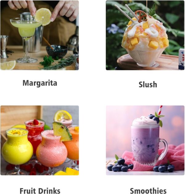 Commercial Slushy Machine – 1000W 30L Tanks Slush Maker Machine 304 Stainless Steel Commercial Margarita Machines Efficient Cooling the Ideal Slushie Maker for Bars Cafes Restaurants