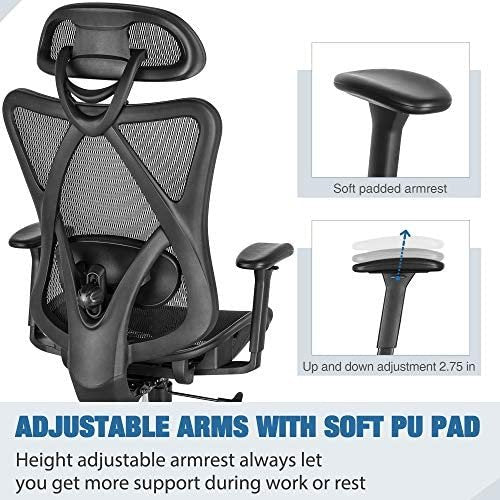 99923b2fcd7d4ad9b1284ecadbb08756 Ergonomic Office Chair, Mesh Computer Desk Chair , High Back Executive Task Chair