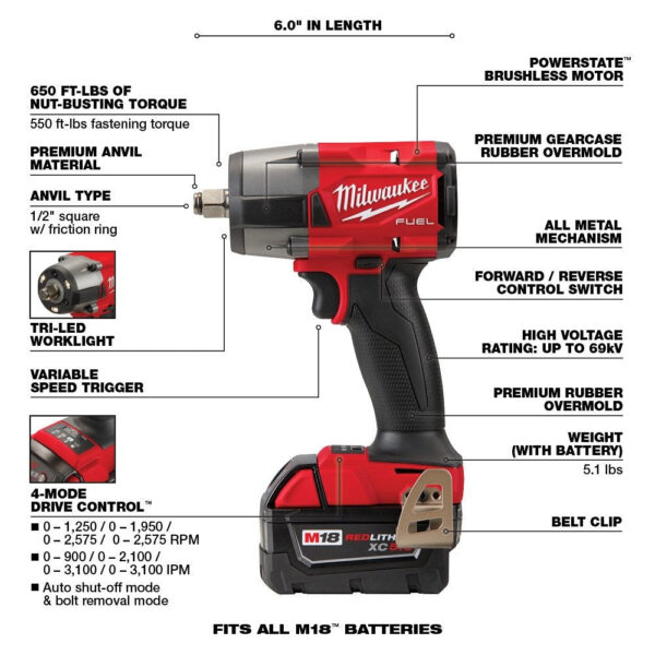 999913e5ba814e7c83e5ba5d6074179d 18V M18 FUEL Lithium-Ion Brushless Cordless 7-Tool Combo Kit 5.0 Ah