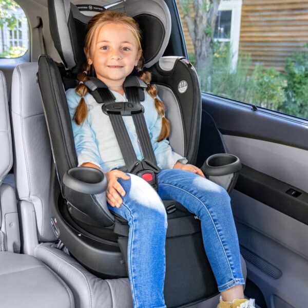Revolve360 Extend Convertible Car Seat with 360 Degree Rotation, Extended Rear-Facing, Forward-Facing, Booster Mode, and Secure Latch Install, Revere Gray