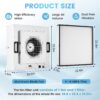 Laminar Flow Hood, H-14 HEPA Filter with Safety Locks, Class 100/ ISO Class 5 Cleanliness, Fan Filter Unit 22.6×22.6in Flow Hood Mycology/Clean Room/Laboratory 110V