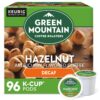 Green Mountain Coffee Roasters Hazelnut Decaf Coffee, Single-Serve K-Cup pods, Light Roast, 96 Count (4 Packs of 24)