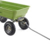 Heavy Duty Poly Utility Dump Wagon Garden Cart w/Pneumatic Tires, 6 Cu Ft – 1200 lb Capacity Outdoor Wheelbarrow for Yard, Landscaping & Gardening, Lawn Tractor or ATV Towable-Gorilla Carts