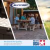 Suncast Vista 7×7 Storage Shed with Multi-Wall Resin Panels, 4 Skylights, IllumiVent System, and Pad-Lockable Doors, 84′′ D x 84′′ W x 98′′ H, Made in The USA