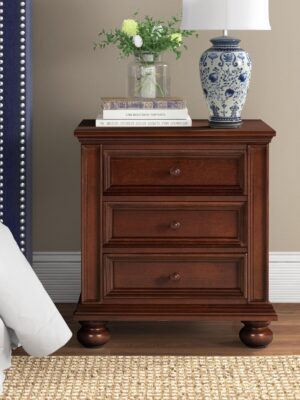28” Tall 3 – Drawer Nightstand Set of 2