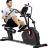 Health & Fitness Smart Recumbent Elliptical Bike with Bluetooth, 16 Resistance Levels, and App – SF-RBE4886SMART