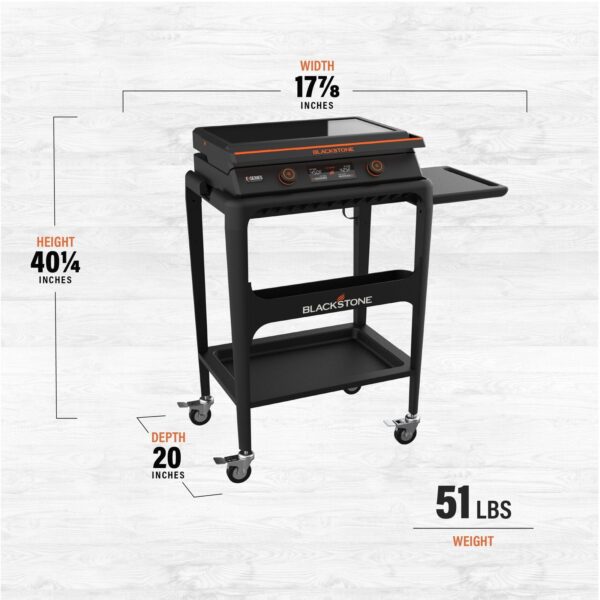Blackstone E-Series 22 Electric Tabletop Griddle with Prep Cart