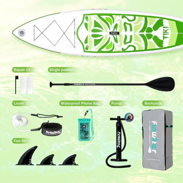 9b4a2bbc8903491290027fe18fe750c3 FunWater Inflatable Ultra-Light Stand Up Paddle Board for All Skill Levels with Premium SUP Paddleboard Accessories,Non-Slip Comfort Deck for Youth & Adults