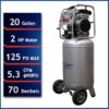 California Air Tools 20020 20 Gal. 2.0 HP Ultra Quiet and Oil-Free Electric Air Compressor
