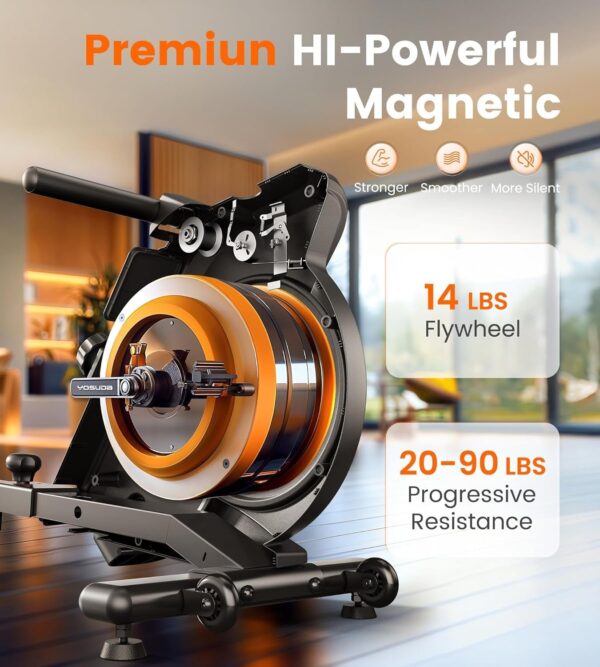 9c7c4db63b7d4280b8e1bf0278adc578 Magnetic/Water Rowing Machine 350 LB Weight Capacity – Foldable Rower for Home Use with Bluetooth, App Supported, Tablet Holder and Comfortable Seat Cushion