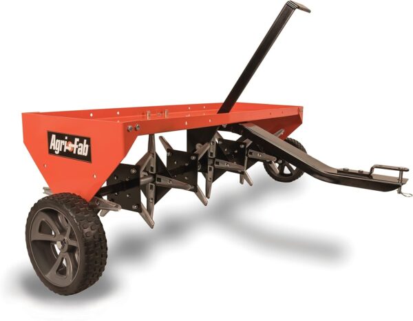 Agri-Fab 45-0604 18′′ x 48′′ Tow Behind Poly Lawn Roller 550 lbs Weight with Water, Poly Drum and Steel Frame, with Plug. Designed for Lawn and Garden Tractors