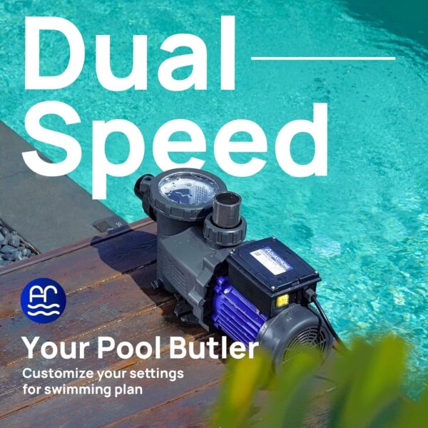 9d27eb57d2a74f81aa46b80b59d10c62 AQUASTRONG In/Above Ground Pool Pump, High Flow (with Timer, 2HP, 8917 GPH, 220V)