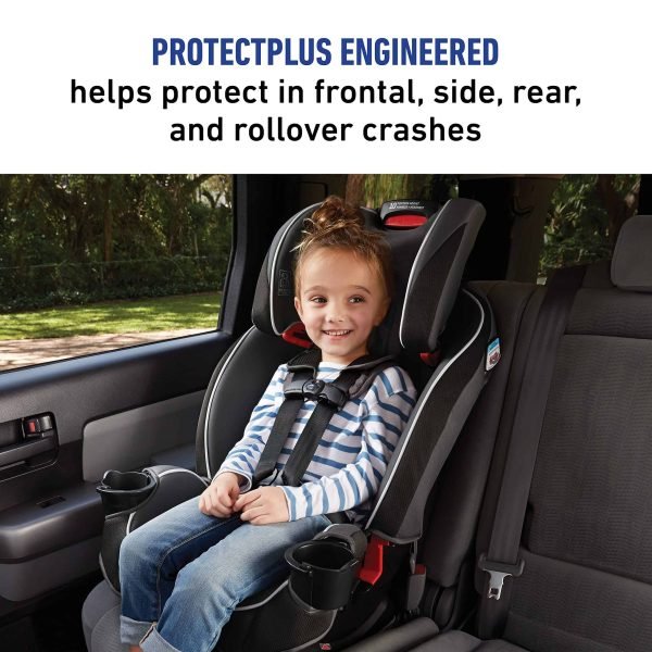 9d2e27eefc00412eaaeb7b7001f8751c Graco SlimFit 3 in 1 Car Seat -Slim Comfy Design Saves Space in Your Back Seat, Darcie, One Size